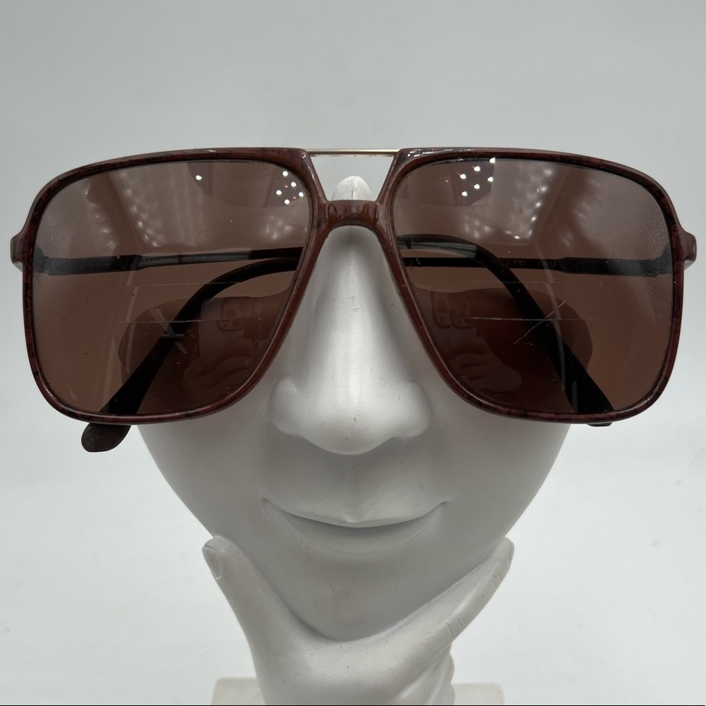 Vintage Mainstreet Brown Pilot Sunglasses Frames